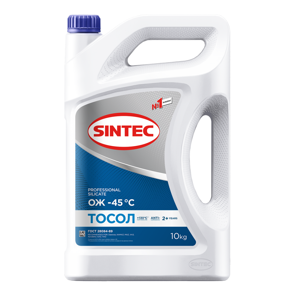 Тосол ОЖ-40 Sintec 10кг (-45 С)