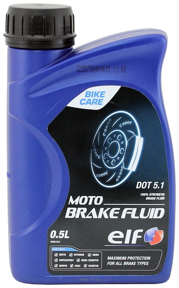 Тормозная жидкость ELF MOTO BRAKE FLUID DOT 5.1 500мл