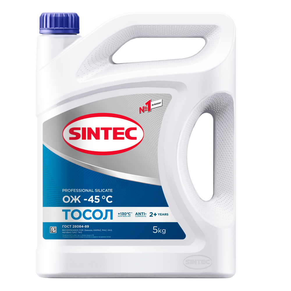 Тосол ОЖ-40 Sintec 5кг (-45 С)