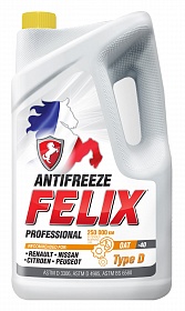 Антифриз FELIX TYPE D 5кг  (Renault, Nissan, Citroen, Peugeot)